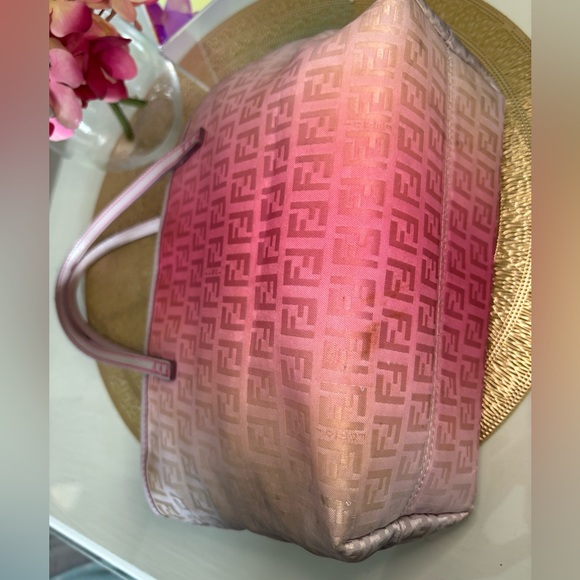 Authentic Fendi Pink and Lilac Ombre Tote Shoulder Bag - Picture 9 of 14